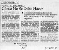 Cómo no se debe hacer  [artículo] Pedro Labra Herrera