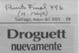 Droguett nuevamente  [artículo] Alejandro Lavquen