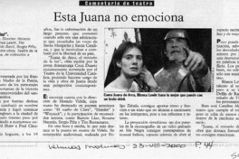 Esta Juana no emociona  [artículo] Lady Macbeth