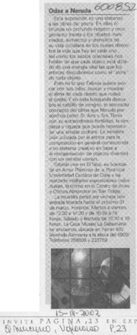 Odas a Neruda  [artículo]