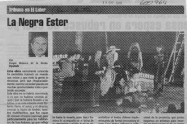 La Negra Ester  [artículo] Sergio Velasco de la Cerda
