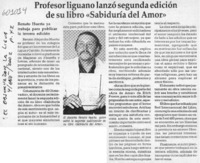 Profesor liguano lanzó segunda edición de su libro "Sabiduría del amor"  [artículo]
