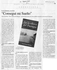 "Conseguí mi sueño"