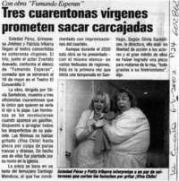 Tres cuarentonas vírgenes prometen sacar carcajadas  [artículo]