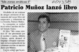Patricio Muñoz lanzó libro  [artículo]