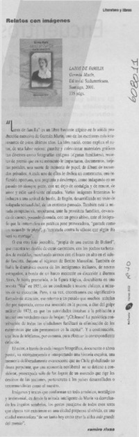 Relatos con imágenes  [artículo] Ramiro Rivas