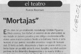 "Mortajas"  [artículo] Flavia Radrigán