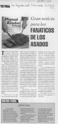 Gran noticia para los fanáticos de los asados  [artículo]