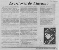 Escritores de Atacama  [artículo]