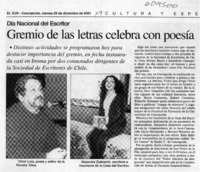 Gremio de las letras celebra con poesía  [artículo]