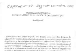 Torreón del Renegado: Espacio mítico en la poesía de Gonzalo Rojas