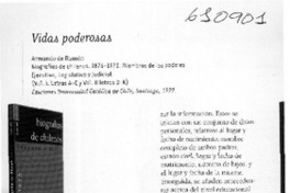 Vidas poderosas  [artículo] Ricardo Nazer Ahumada