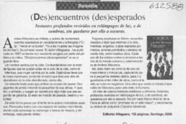 (Des)encuentros (des)esperados  [artículo] Carolina Sandoval
