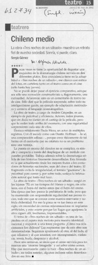 Chileno medio  [artículo] Sergio Gómez