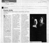 Lluvia ácida  [artículo] Sergio Gómez