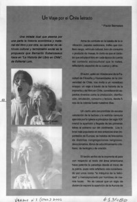 Un viaje por el Chile letrado  [artículo] Paola Bernales