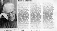 Nació la antipoesía  [artículo]