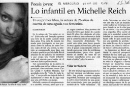 Lo infantil en Michelle Reich  [artículo] Elizabeth Neira