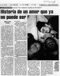 Historia de un amor que ya no puede ser  [artículo] Rigoberto Carvajal