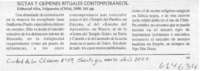 Sectas y crímenes rituales contemporáneos  [artículo]
