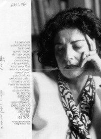 "Aquí es muy fácil ser polémica"  [artículo] Claudia Cifuentes F.