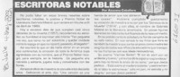 Escritoras notables  [artículo] Azucena Caballero