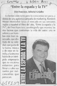 "Entre la espada y la TV"  [artículo]