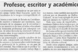 Profesor, escritor y académico  [artículo] Fernando Arriagada Cortés