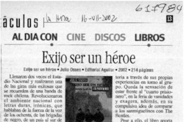 Exijo ser un héroe  [artículo]