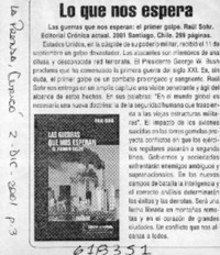 Lo que nos espera  [artículo]