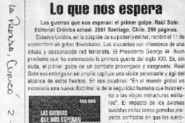 Lo que nos espera  [artículo]