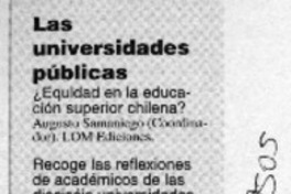 Las Universidades públicas  [artículo]