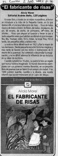 "El fabricante de risas"  [artículo]