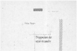 Negocios de este mundo  [artículo]