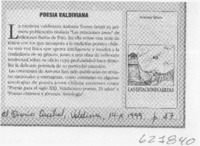 Poesía valdiviana  [artículo]