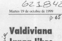 Valdiviana lanza libro  [artículo]