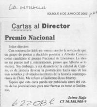 Premio Nacional  [artículo] Jaime Ilaja
