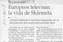 Europeos televisan la vida de Skármeta