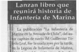 Lanzan libro que reunirá historia de Infantería de Marina