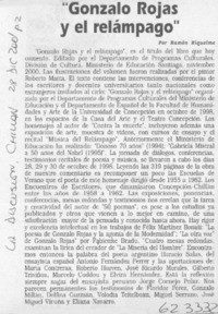 "Gonzalo Rojas y el relámpago"