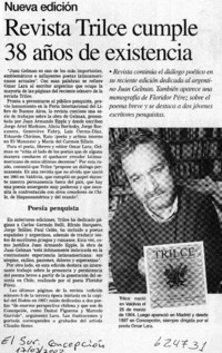 Revista Trilce cumple 38 años de existencia