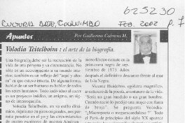 Volodia Teitelboim, el arte de la biografía