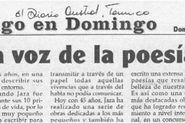 La voz de la poesía  [artículo]
