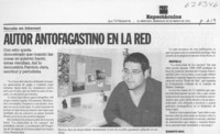 Autor antofagastino en la red  [artículo] Jeannette Roca