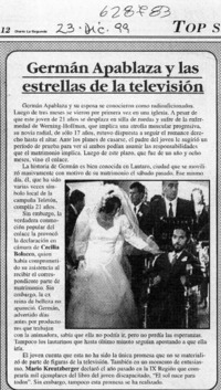 Germán Apablaza y las estrellas de la televisión