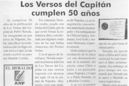 Los versos del Capitán cumplen 50 años  [artículo]