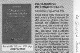 Organismos internacionales  [artículo]
