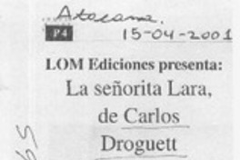 La señorita Lara, de Carlos Droguett  [artículo]