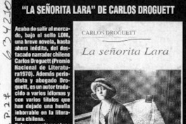 "La señorita Lara", de Carlos Droguett  [artículo]