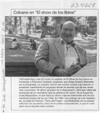 Coloane en "El show de los libros"  [artículo]